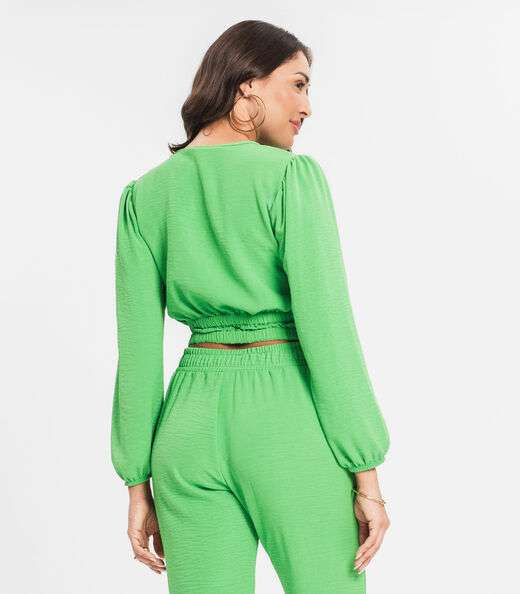 Blusa Feminina Manga Longa Endless Verde