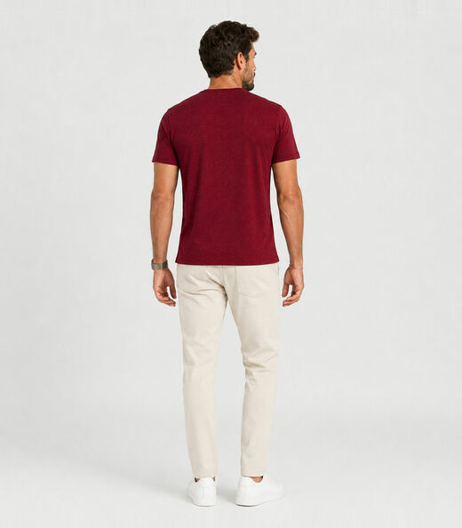 Camiseta Masculina Básica Em Malha Rover Select Vermelho