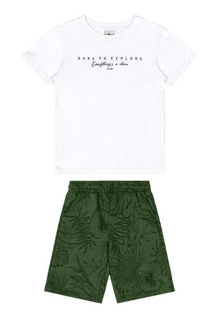 Conjunto Camiseta e Bermuda Menino Quimby
