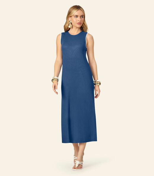 Image_Vestido Feminino Midi Rm Ribana Liso Endless Azul