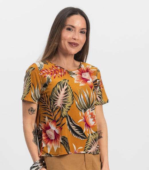 Blusa Feminina Infinita Cor Amarelo