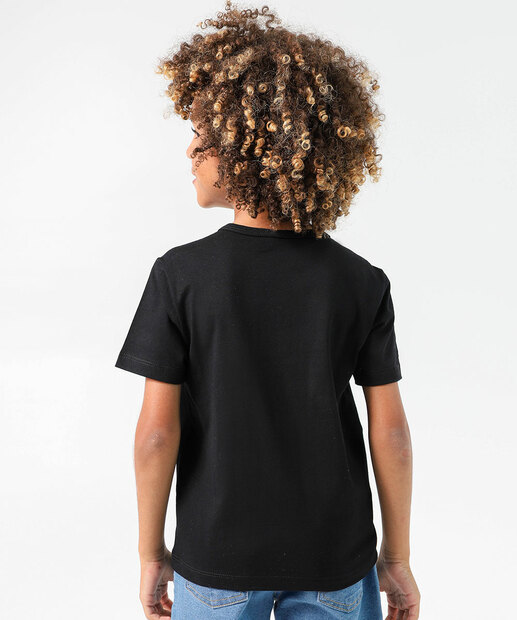 Camiseta Infantil Game Marisa Tam 4 a 10 Preto