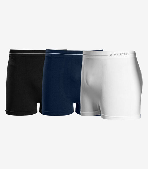 Image_Kit 3 Cuecas Boxer Lisa De Poliamida Diametro Unica