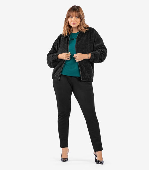 Image_Jaqueta Feminina Plus Size Secret Glam Preto