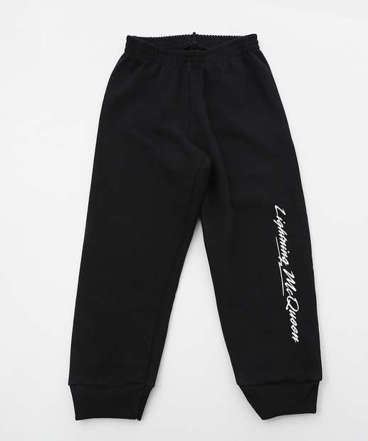 Conjunto Infantil Moletinho Carros Disney Tam 1 a 3 Preto