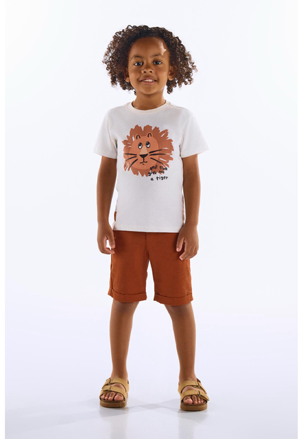 Image_Camiseta Leão em Algodão Infantil Up Baby