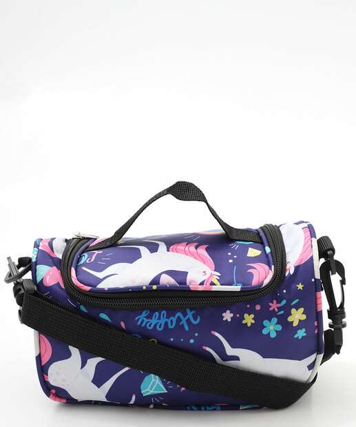 Lancheira Térmica Feminina Unicórnio Marisa Azul