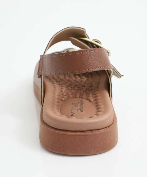 Sandália Flatform Feminina Fivela Modare Marrom