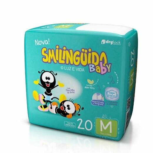 Image_Kit 2 Fraldas Smilinguido Baby Jumbinho M 20 Um cada