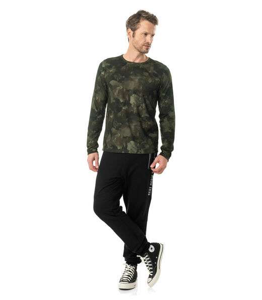 Camiseta Manga Longa Meia Malha Diametro Verde