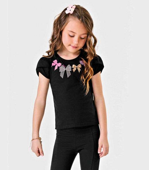 Image_Blusa Meia Malha Estampa Laço Trick Nick Preto