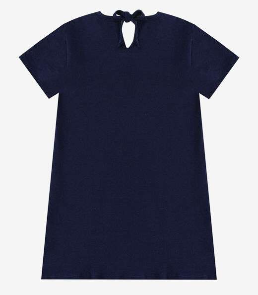Vestido Menina Infantil em Molecotton Select Azul