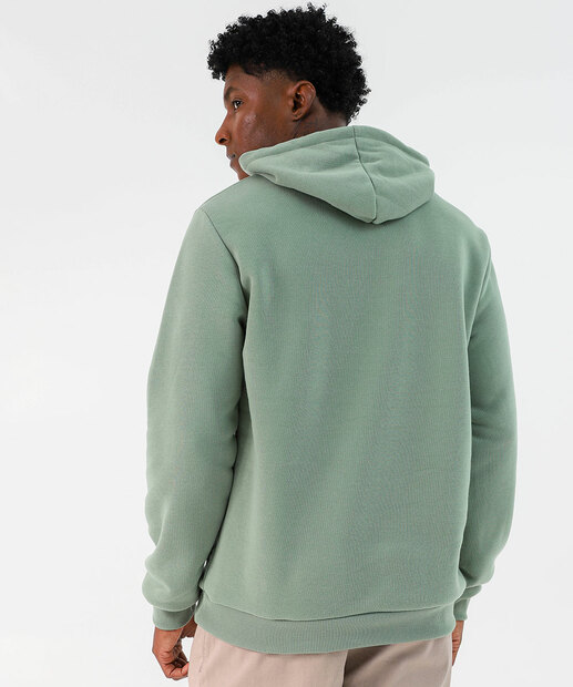 Blusão Masculino Moletom Bolsos Marisa Verde