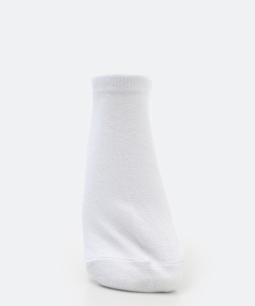 Kit 5 Pares Meias Masculina Invisíveis MR Branco