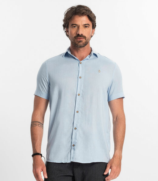 Camisa Masculina Diametro Azul