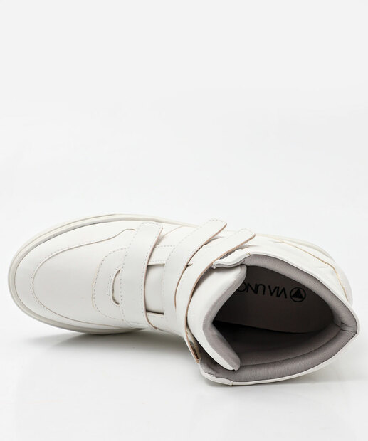Tênis Feminino Cano Alto Via Uno Branco