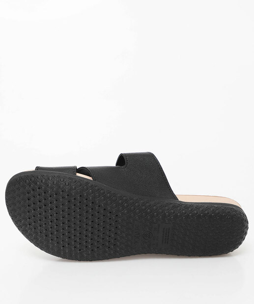 Rasteirinha Feminina Conforto Fivela Modare Preto