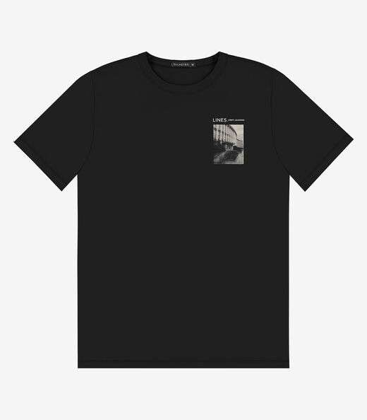Image_Camiseta Masculina em Meia Malha Diametro Preto