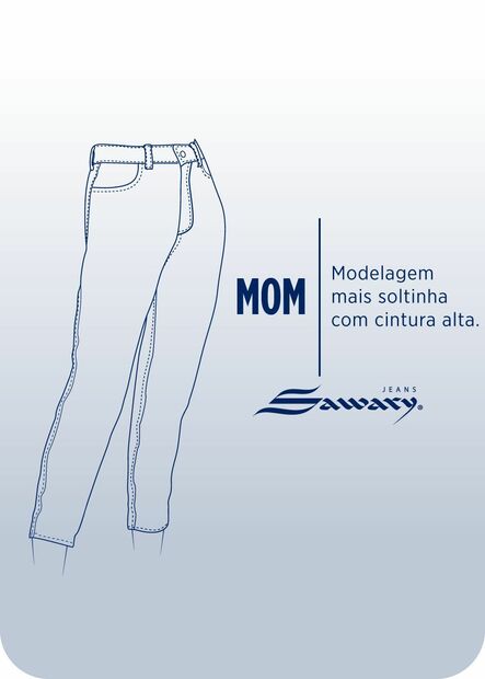 Calça Jeans Sawary Mom - 282952