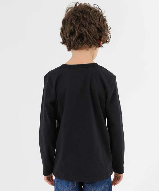 Camiseta Infantil Batman Warner Bros Tam 4 a 10 Preto