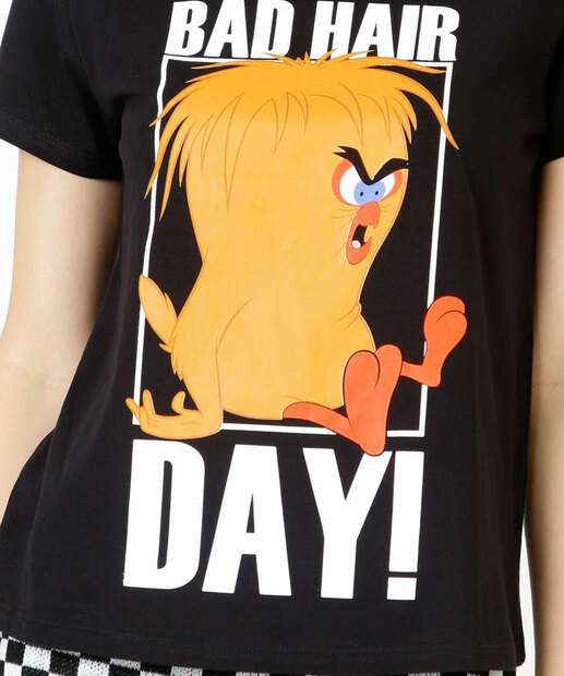 Blusa Feminina Estampada Manga Curta Looney Tunes