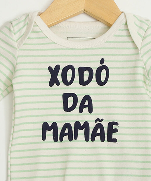 Body Infantil Bebê Estampa Frase Mr Tam 0 a 12 Meses