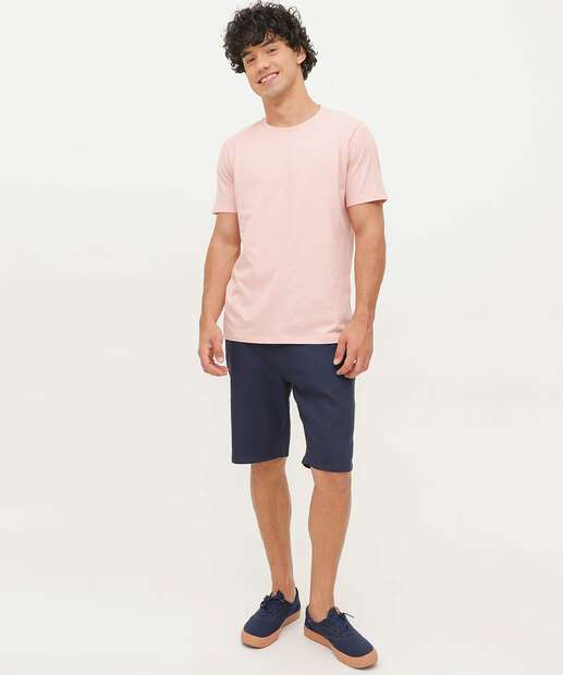 Bermuda Masculina Sarja Chino Marisa Azul