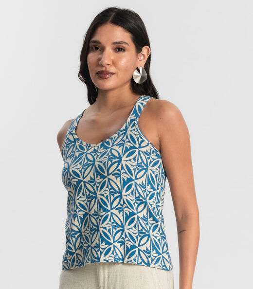 Regata Feminina Rovitex Azul