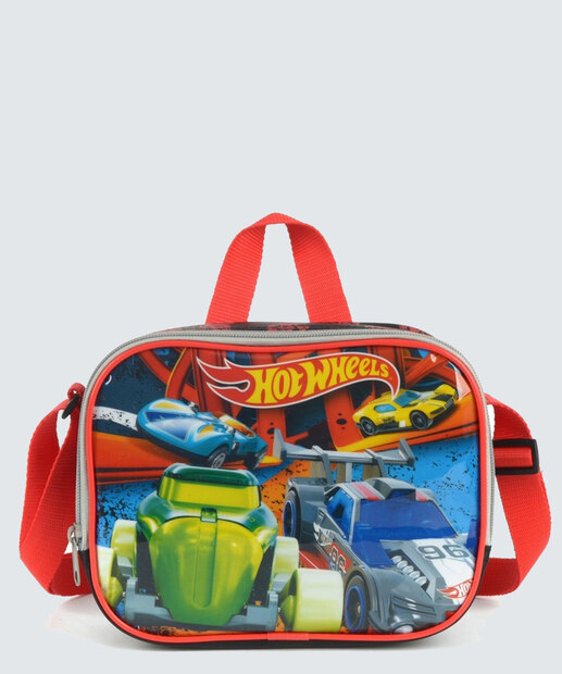 Lancheira Infantil Estampa Hot Wheels Luxcel 