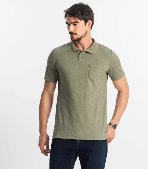 Image_Polo Masculina Pique Diametro Verde