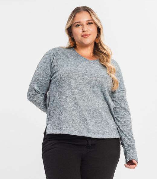 Image_Blusa Feminina Plus Infinita Cor Azul