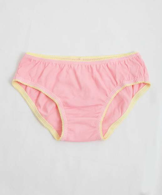 Kit 5 Calcinhas Infantil Stitch Tam 2 a 12 Rosa