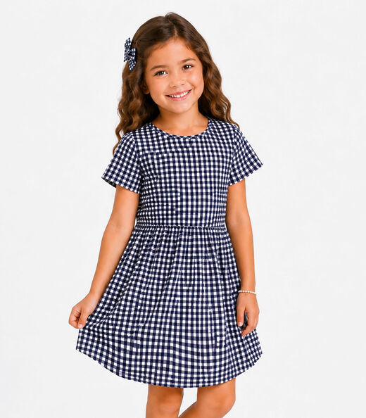 Image_Vestido Curto Infantil Estampado Select Azul