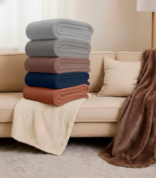 Manta De Microfibra Lisa Solteiro Rovitex Home Cinza