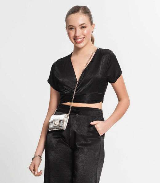 Image_Blusa Cropped Juvenil Em Viscopoly Minty Preto