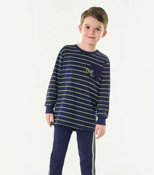 Image_Camiseta Infantil Menino Manga Longa Trick Nick Azul