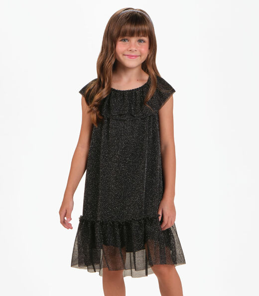 Image_Vestido Tule Shine e Cotton Leve Trick Nick Preto