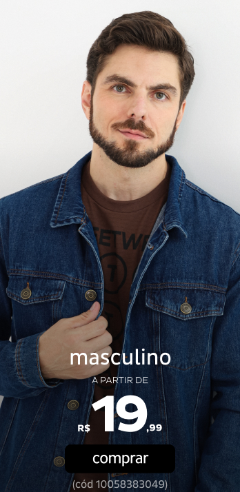 Masculino a apartir de R$19,99
