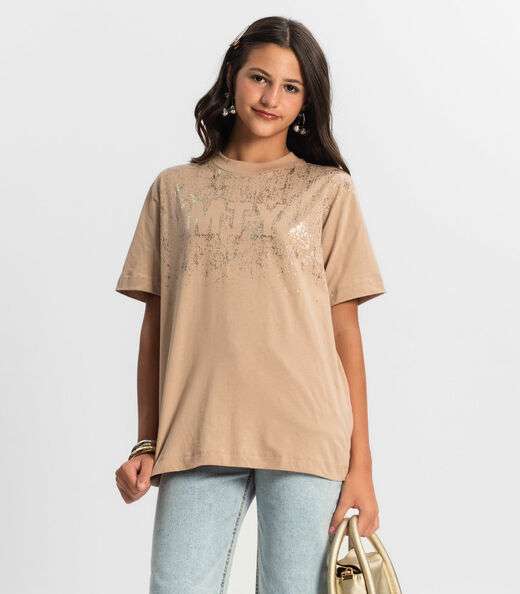 Image_T - Shirt Juvenil Feminina Minty Marrom