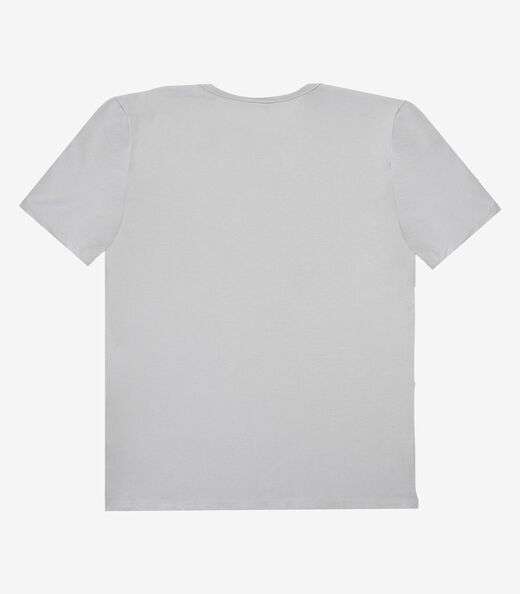 Camiseta Adulto Masculino em Meia Malha Rovitex Bege