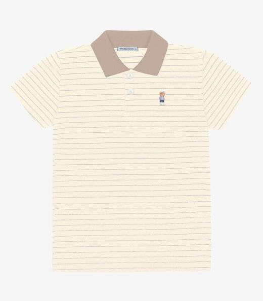 Image_Polo Menino Cotton Trick Nick Bege