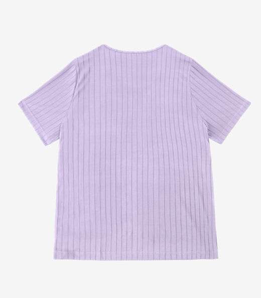 Blusa Malha Delicate Plus Infinita Cor Roxo