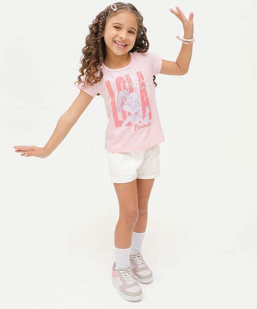 Camiseta Infantil Lola Looney Tunes Tam 4 a 10