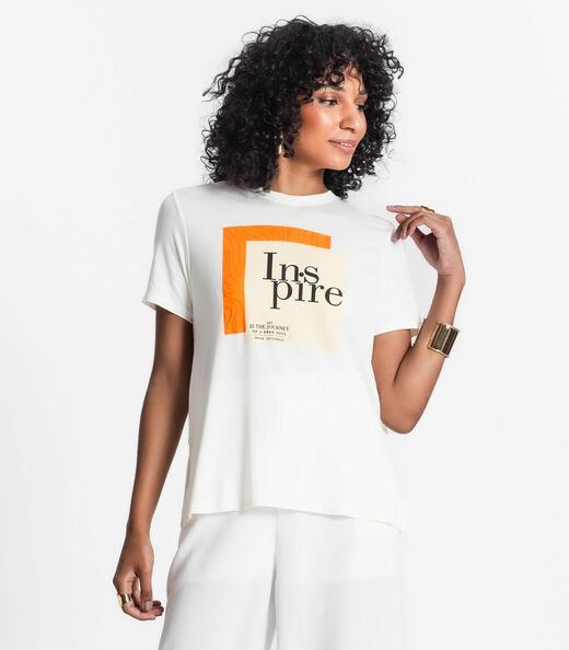 Blusa Feminina Estampada Select Bege