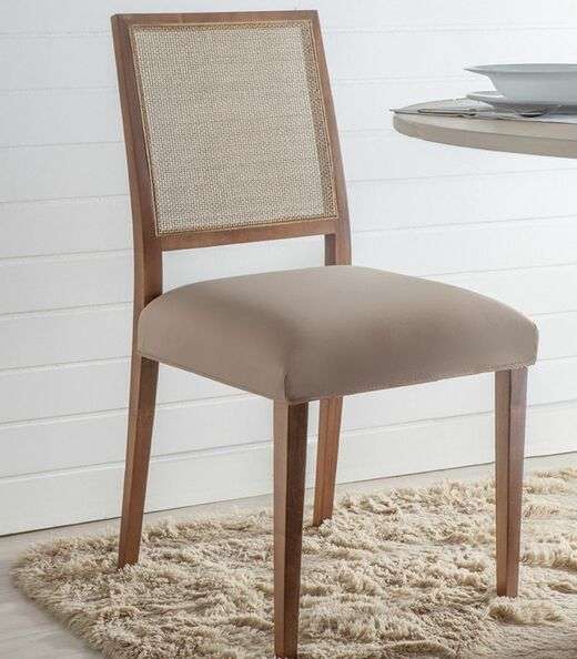 Image_Capa Para Assento De Cadeira Adomes Bege