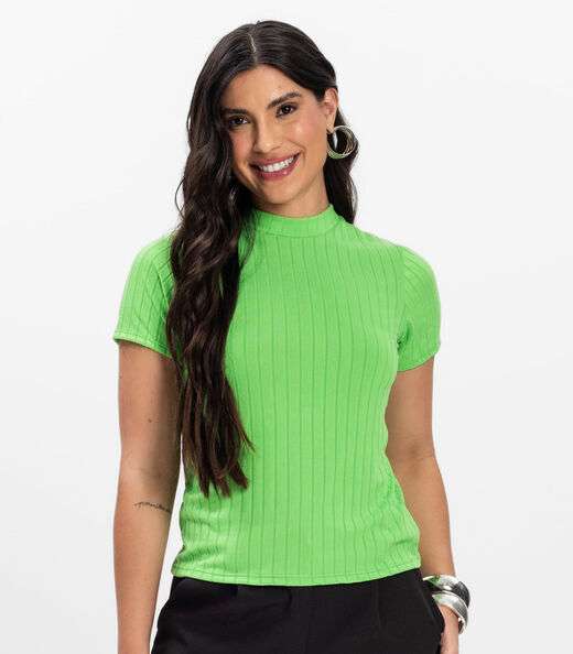 Blusa Feminina em Malha Delicate Infinita Cor Verde