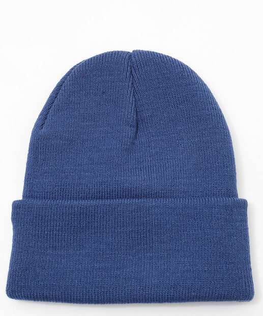 Touca Infantil Tricô Básico Marisa Tam 4 a 8 Azul
