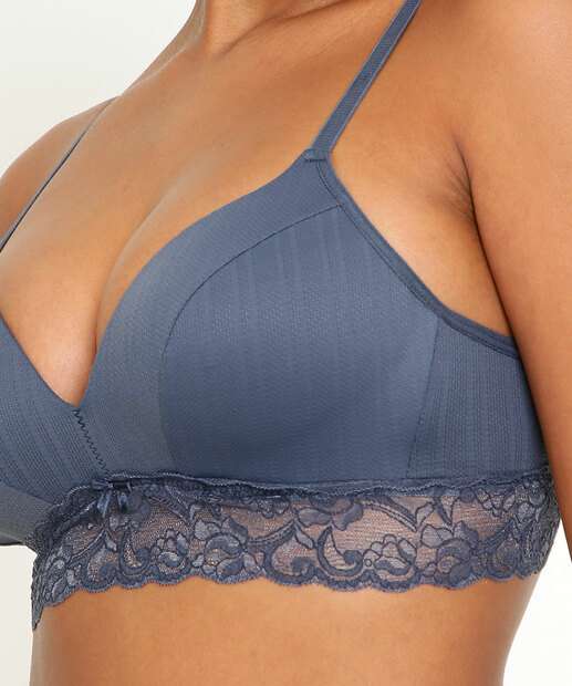 Sutiã Bra Top De Renda Com Bojo Marisa 