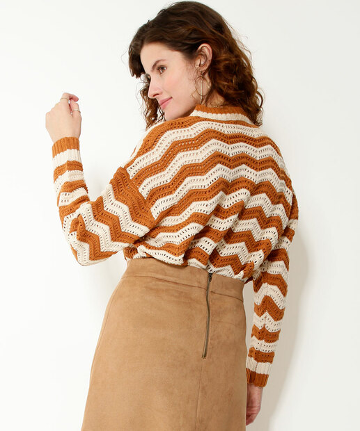 Suéter Feminino Tricô Estampado Marisa