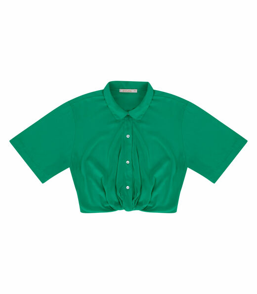 Camisa Cropped Feminina Endless Verde